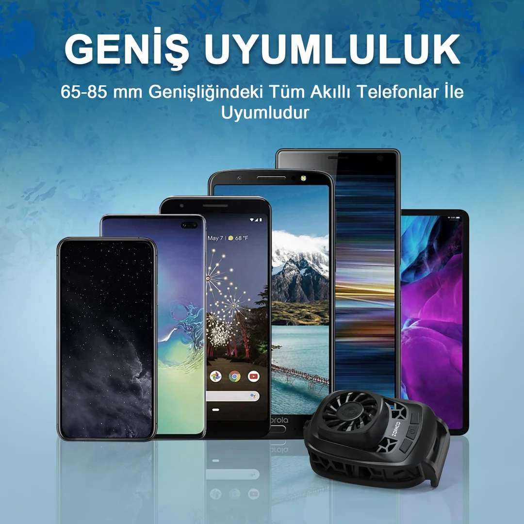 ICE AGE Telefon Soğutucu Fan - Yarı İletken Hızlı Soğutucu Radyatör  Soğutucu - Fan Zoinco